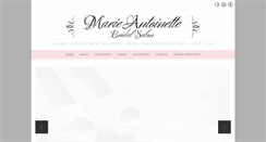 Desktop Screenshot of marieantoinettebridalsalon.com